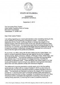 Bondi letter Florida Supreme Court